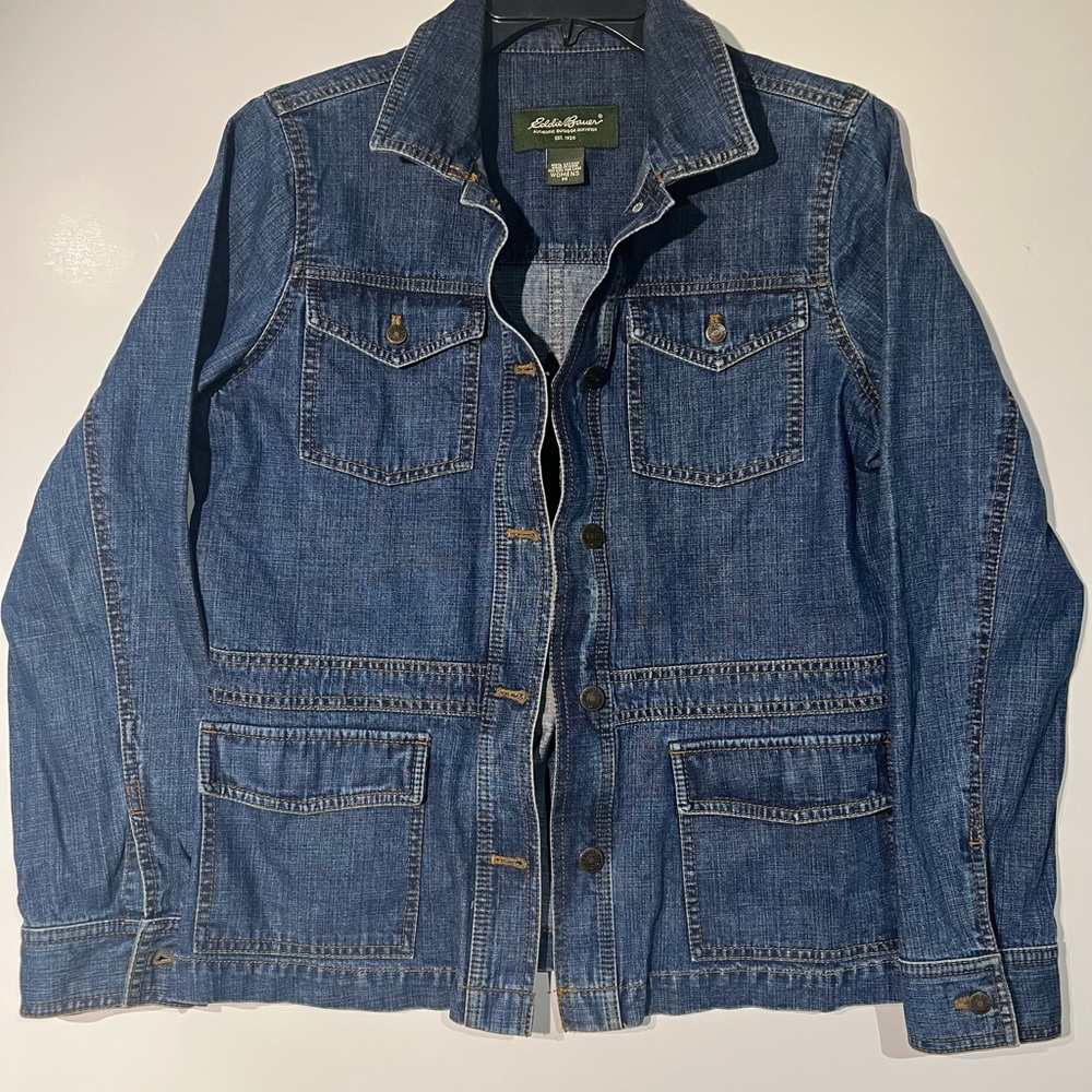Eddie Bauer Indigo Cotton Jacket